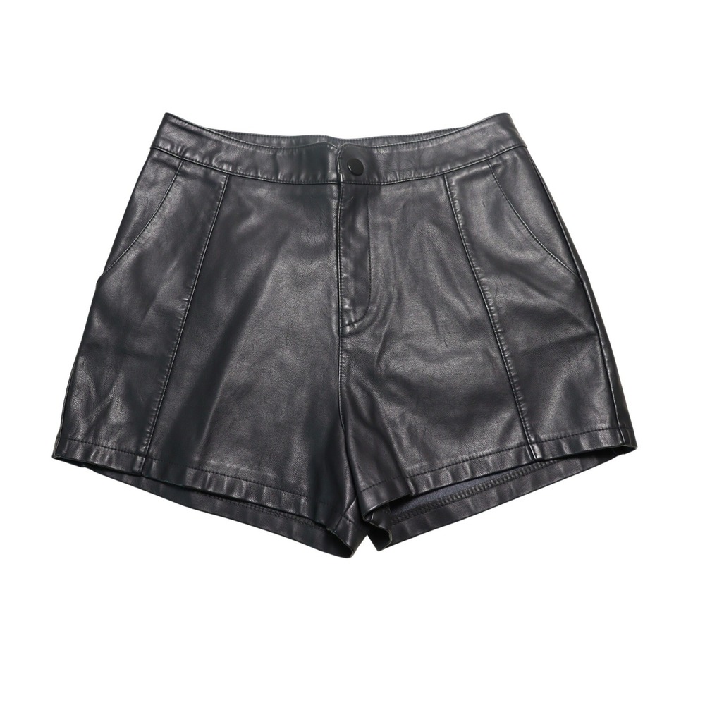 Windsor Faux Leather Skort Date Night Fall Black High Rise Mini Shorts Sexy Cute